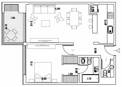 planta C,D,J,K PRIMER0 PISO
