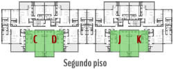 C D J K piso 2